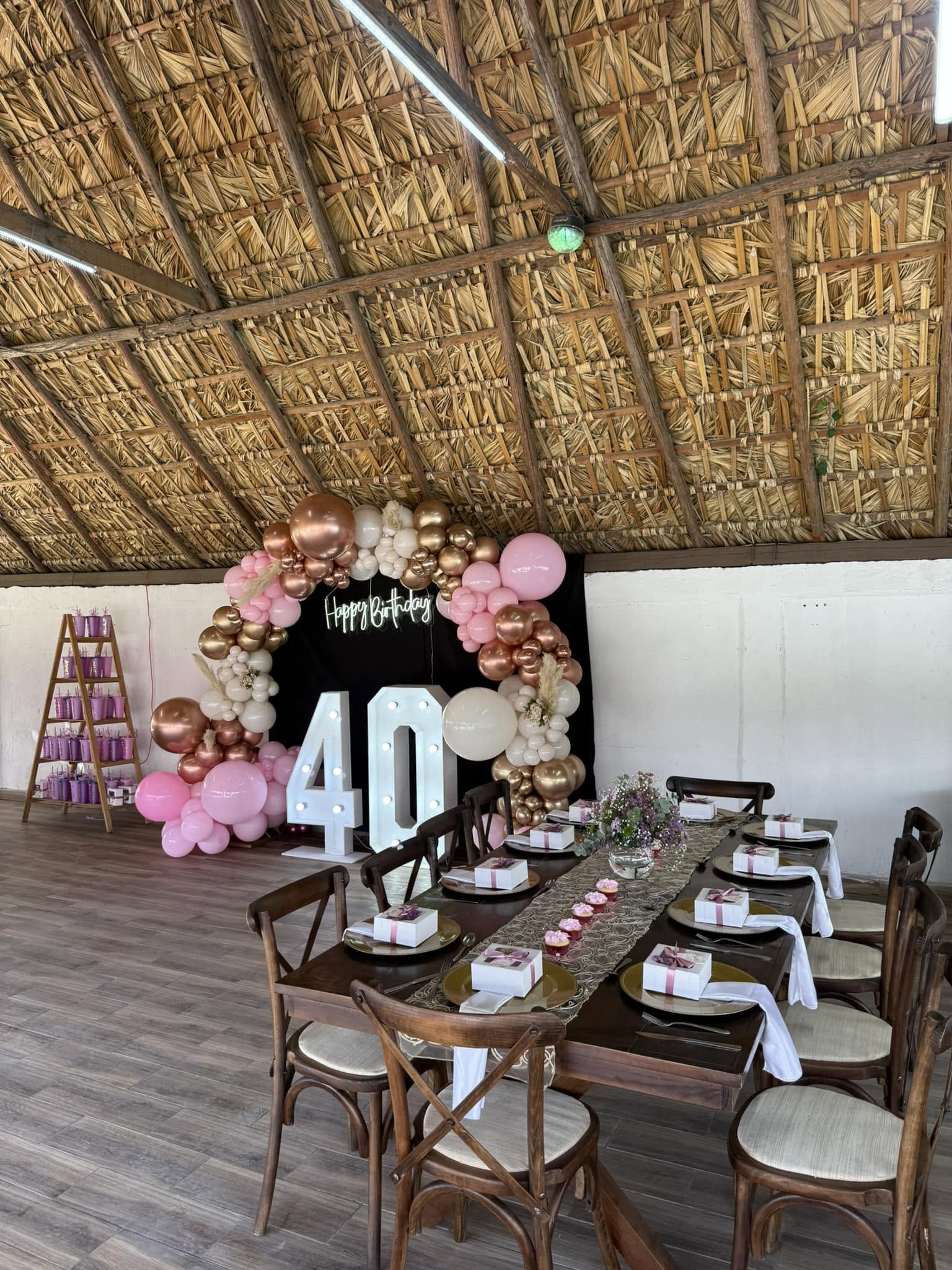 Palapa techada